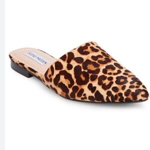Steve Madden Women's Trace Animal Leopard Print Mules size 8